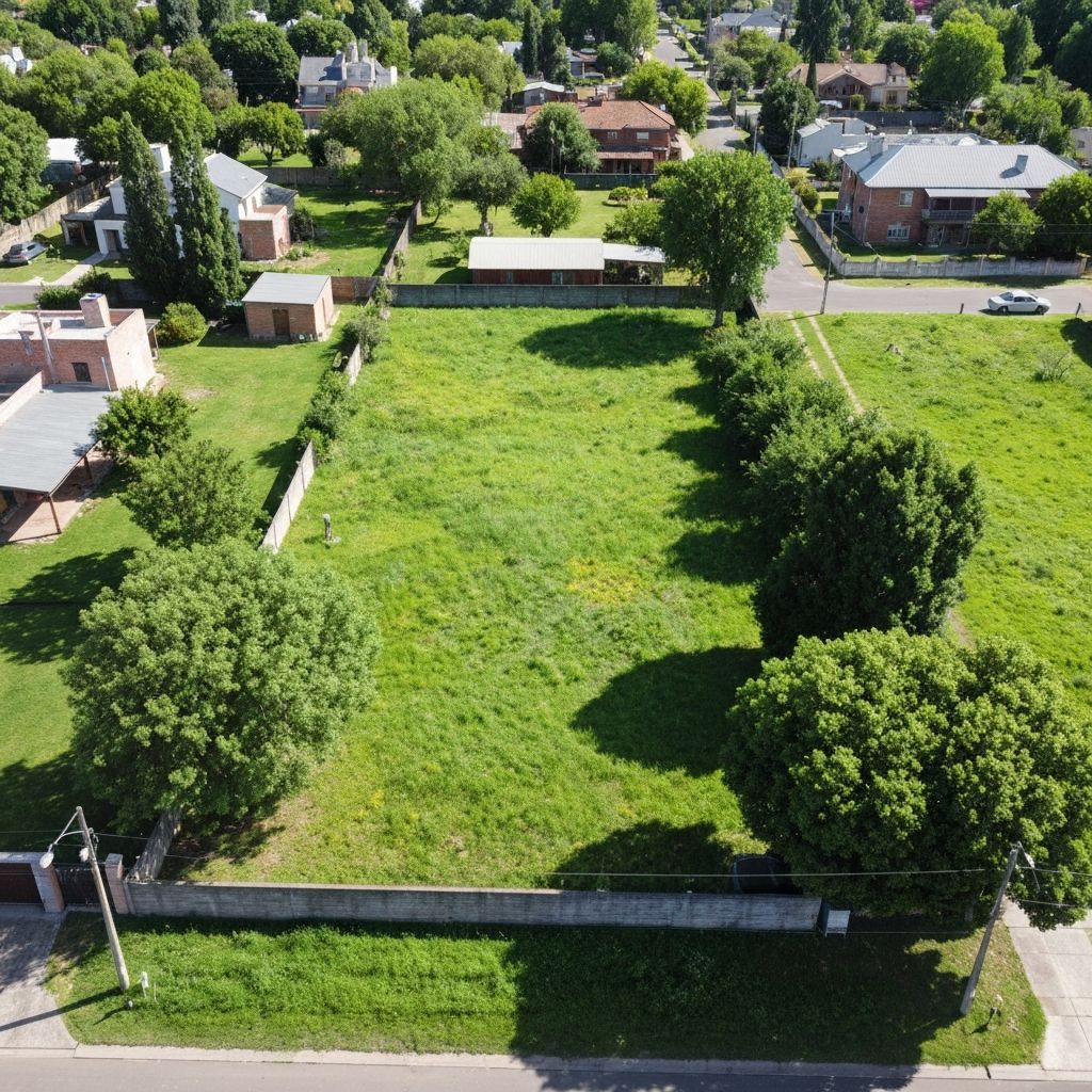 Lote en zona residencial